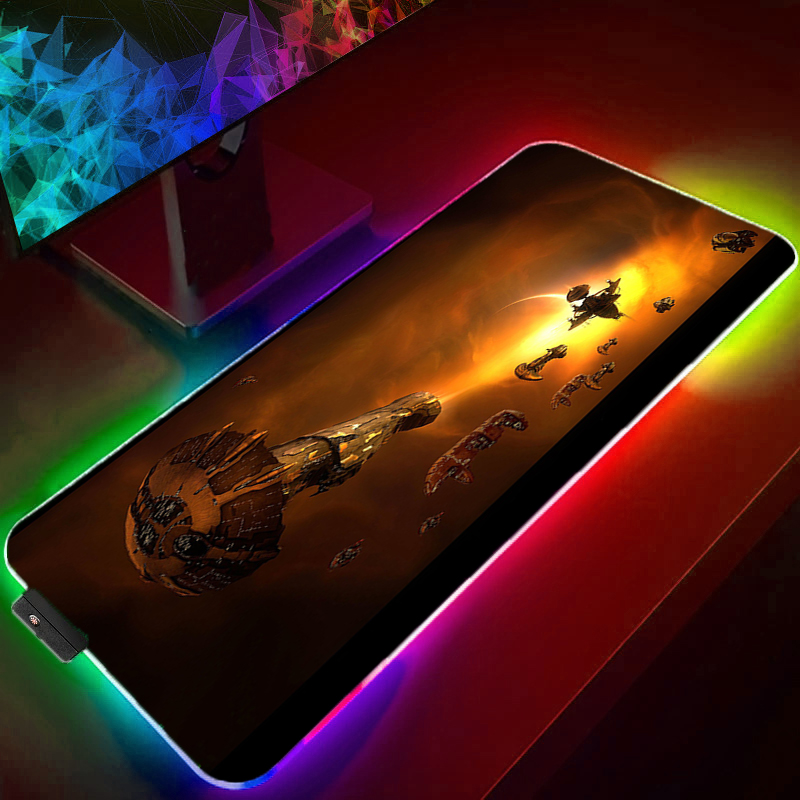 Gaming Accessories Online - Alfombrilla de ratón RGB para jugadores,