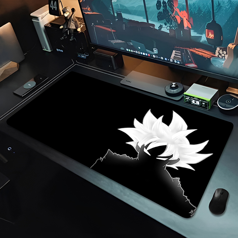 Gaming Accessories For Gaming Desk - Alfombrilla de Ratón DBZ Black Anime