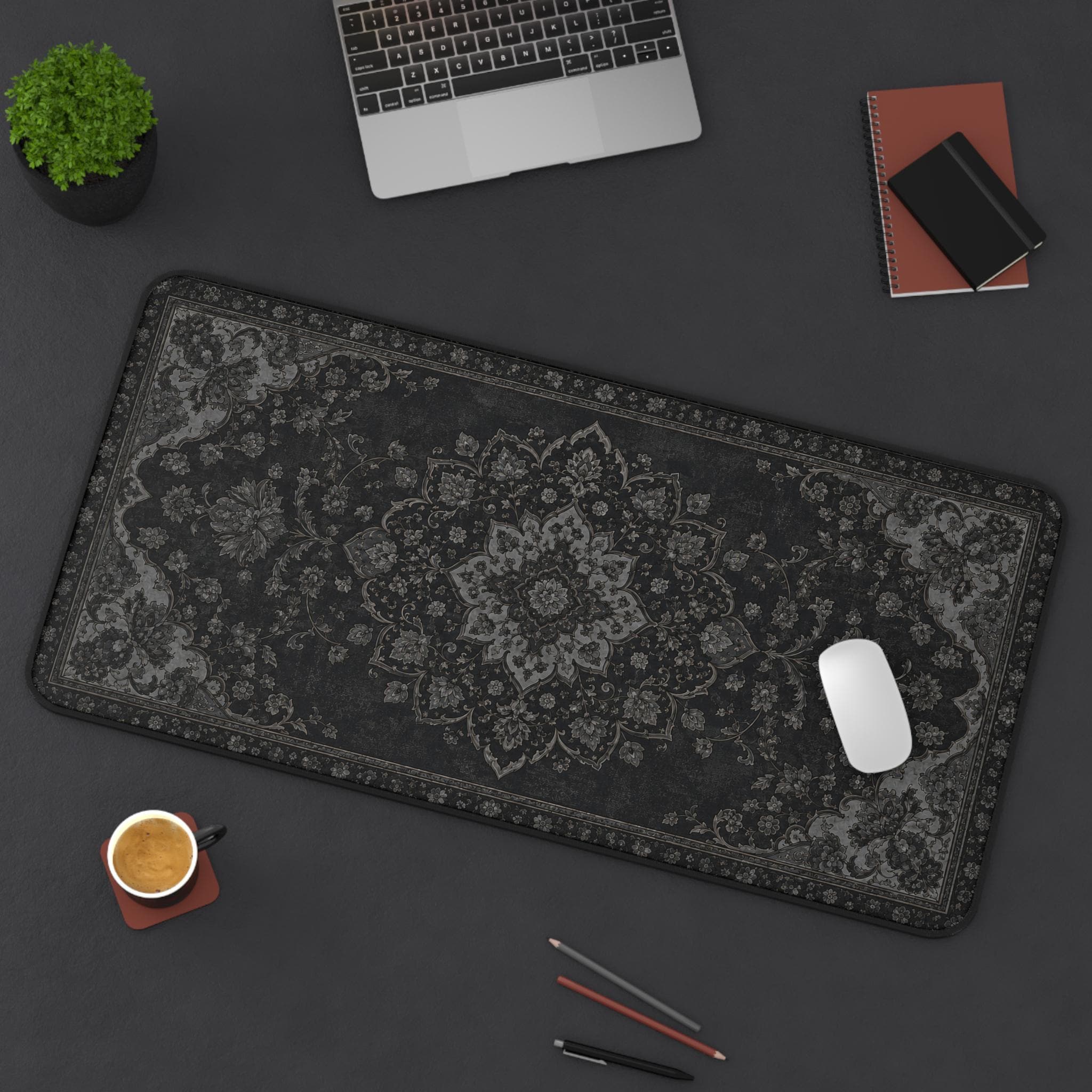 Gaming Accessories Pc Setup - Alfombrilla de escritorio negra, alfombrilla de