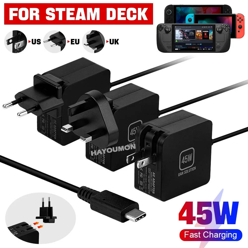Gaming Accessories Uk - Cargador Rápido de 45W con Enchufe