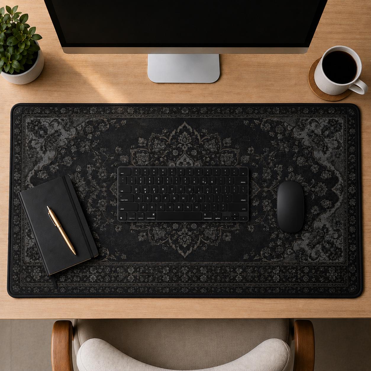 Alfombrilla de escritorio negr - Gaming Accessories Pc Setup reseña y precio