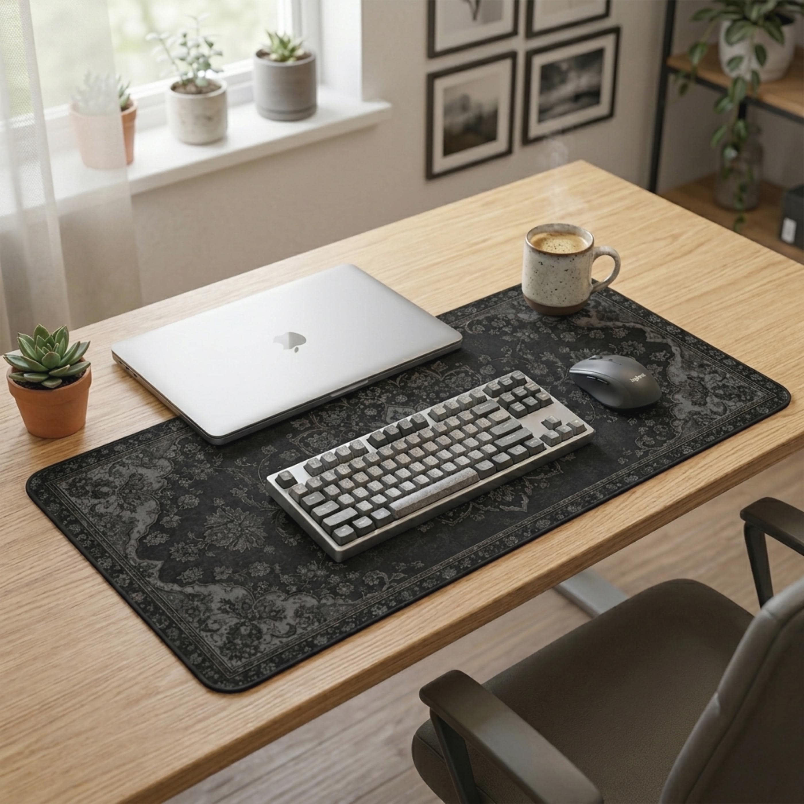 Alfombrilla de escritorio negr - Gaming Accessories Pc Setup reseña y precio