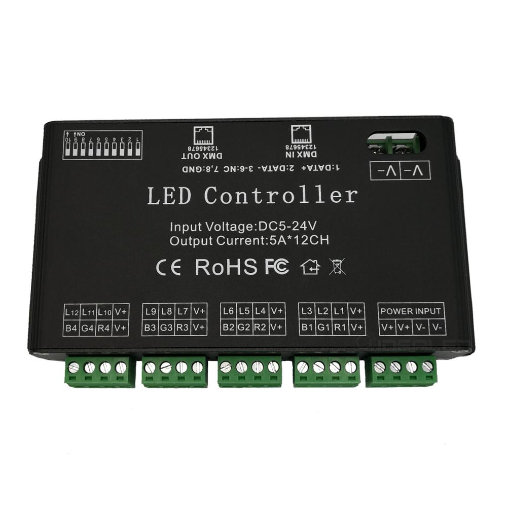 Decodificador DMX de 12 canale - Rgb Hub Sync reseña y precio