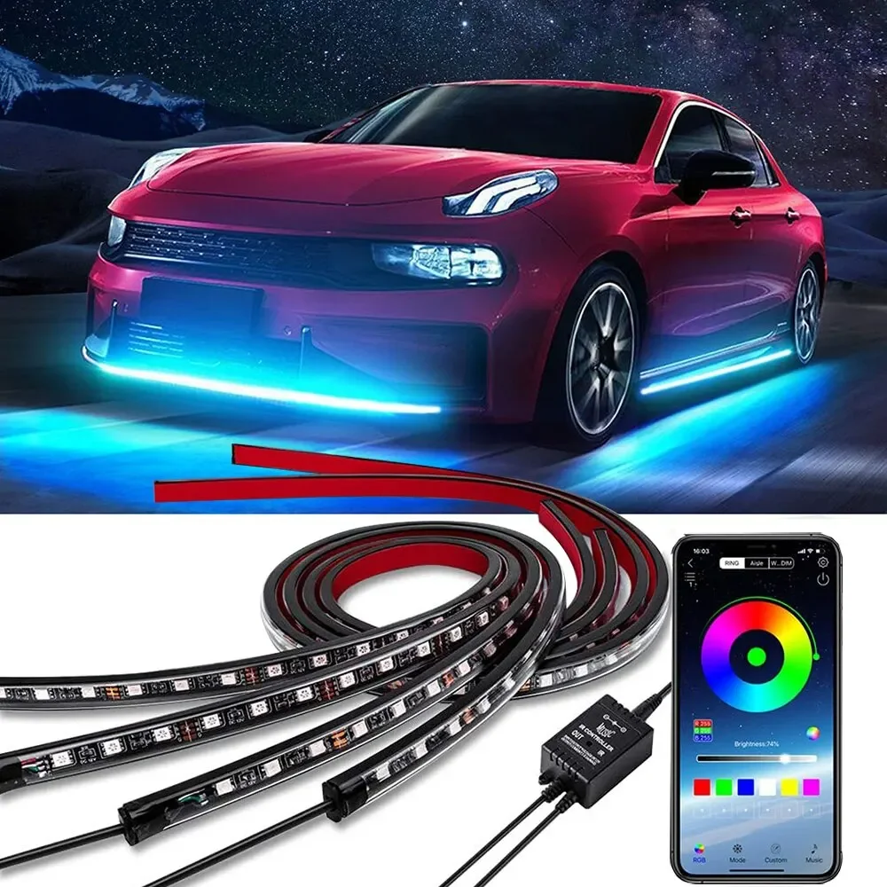 Luz LED de neón RGB para coche - Rgb Hub Sync reseña y precio